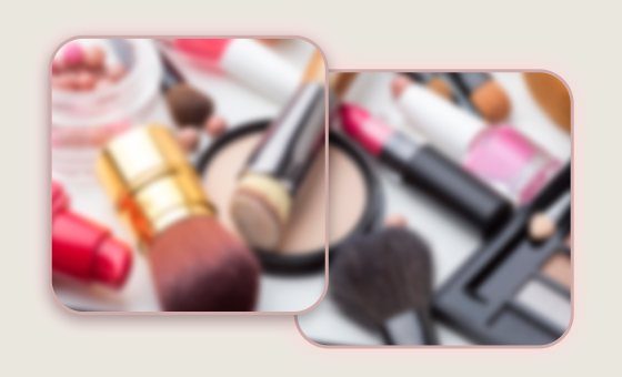 Produtos de maquiagem