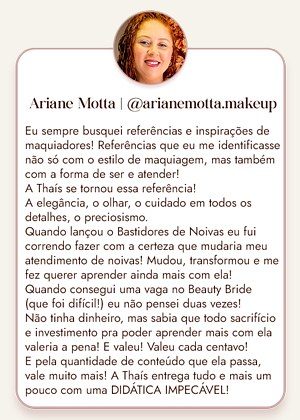Feedback de aluno do Benites Beauty Pro