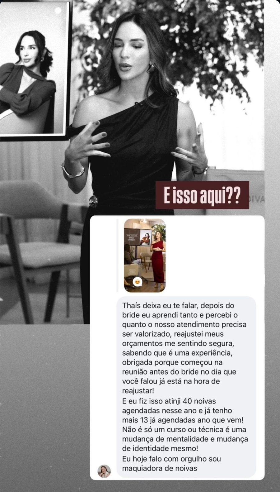 Depoimento de aluna sobre a imersão Bride Expert