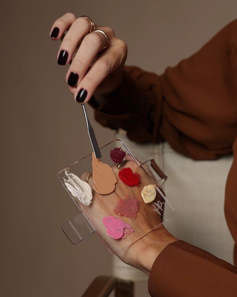 Paleta de mão acrílica